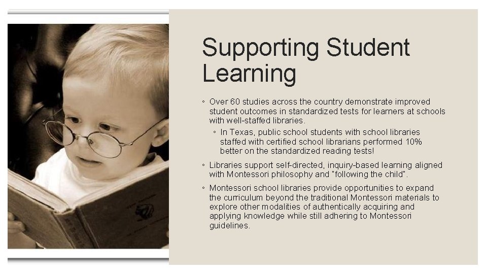 Supporting Student Learning ◦ Over 60 studies across the country demonstrate improved student outcomes