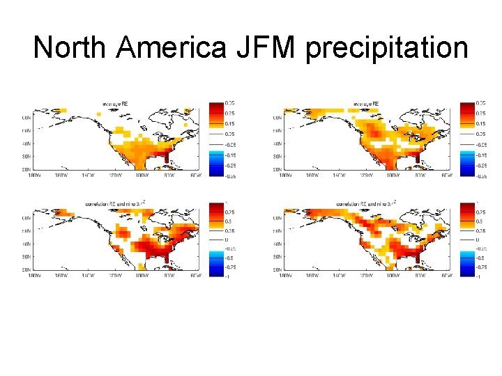 North America JFM precipitation 