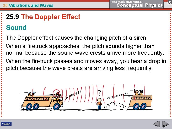 25 Vibrations and Waves 25. 9 The Doppler Effect Sound The Doppler effect causes