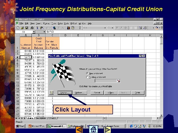 Joint Frequency Distributions-Capital Credit Union Click Layout 