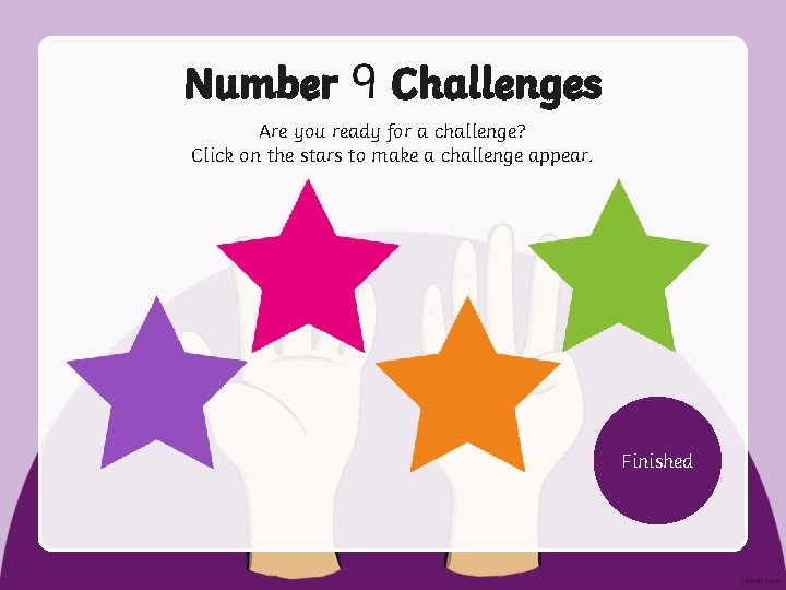 Number Challenges Are you ready for a challenge? Click on the stars to make