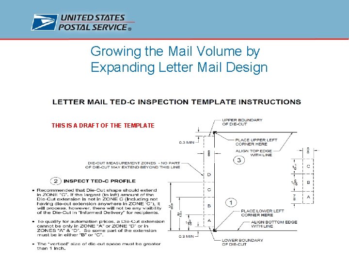 Growing the Mail Volume by Expanding Letter Mail Design THIS IS A DRAFT OF