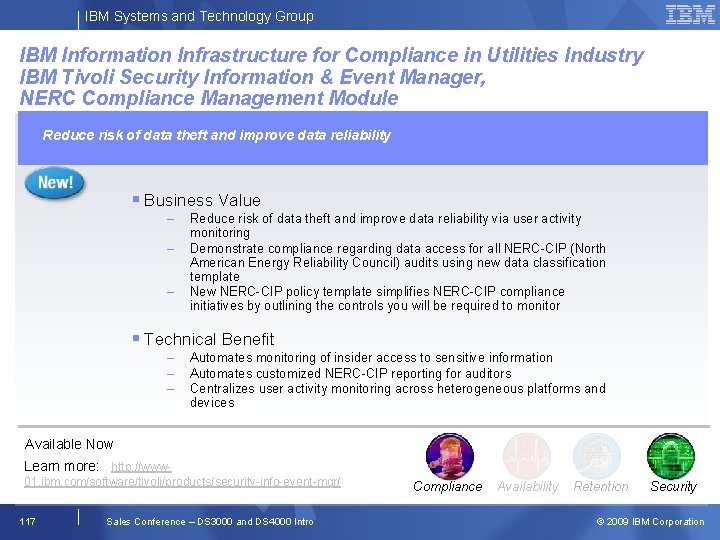 IBM Systems and Technology Group IBM Information Infrastructure for Compliance in Utilities Industry IBM