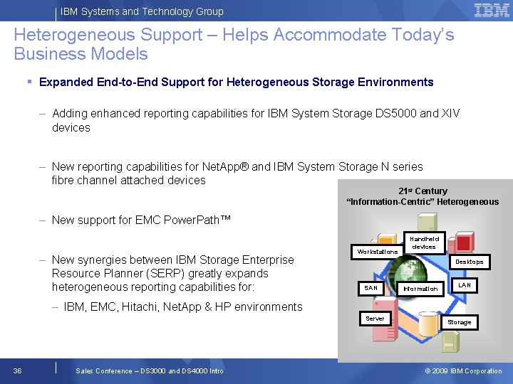 IBM Systems and Technology Group Heterogeneous Support – Helps Accommodate Today’s Business Models Expanded