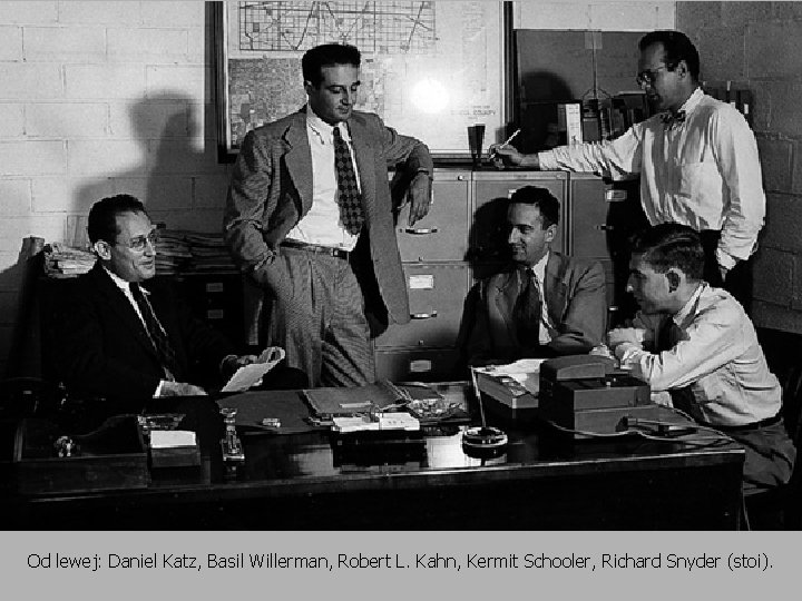 Od lewej: Daniel Katz, Basil Willerman, Robert L. Kahn, Kermit Schooler, Richard Snyder (stoi).
