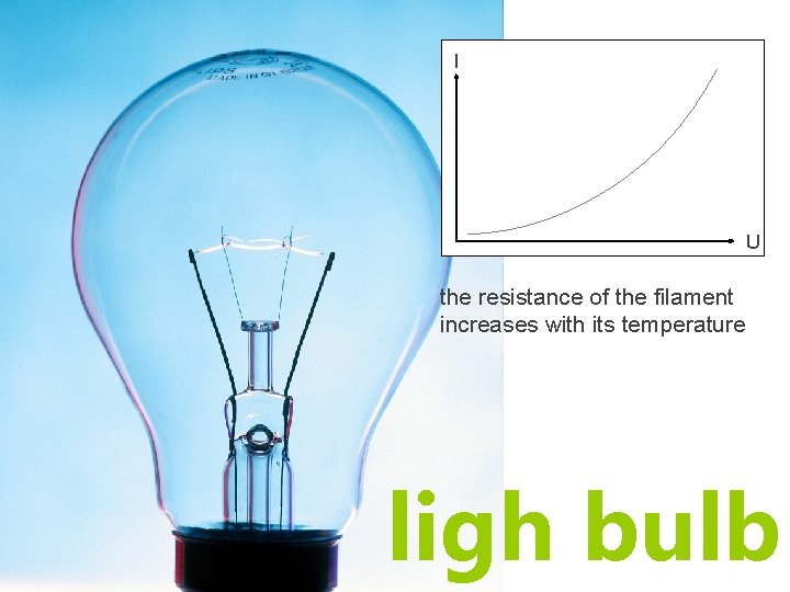 I U the resistance of the filament increases with its temperature ligh bulb I U the resistance of the filament increases with its temperature ligh bulb