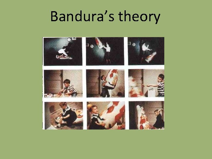 Bandura’s theory 