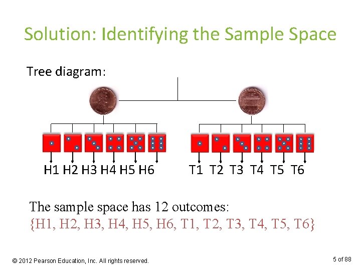 Solution: Identifying the Sample Space Tree diagram: H 1 H 2 H 3 H