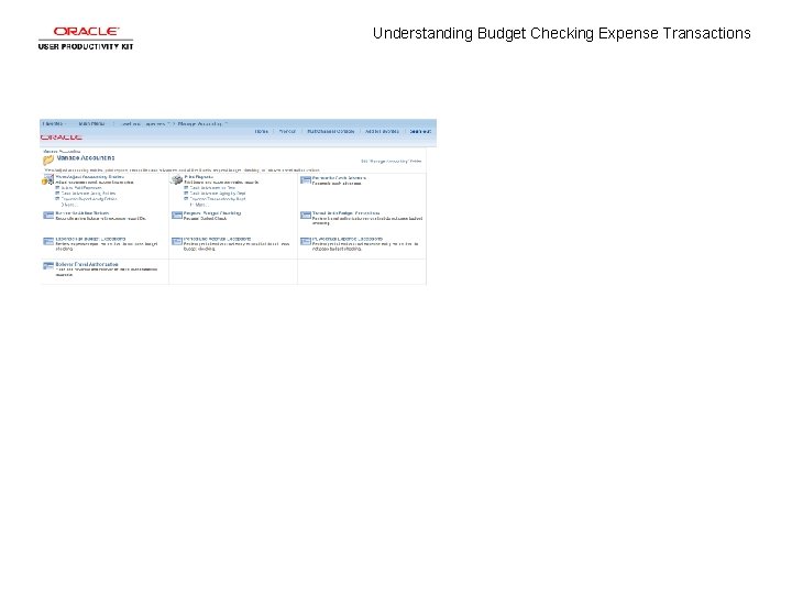 Understanding Budget Checking Expense Transactions 