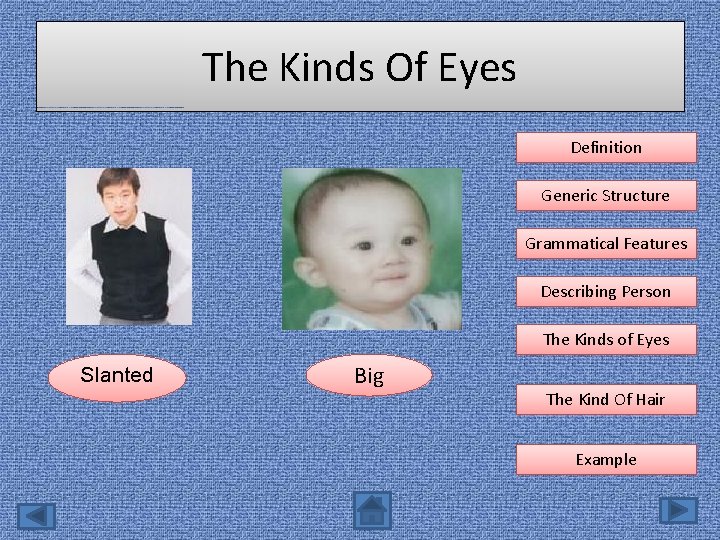 The Kinds Of Eyes Definition Generic Structure Grammatical Features Describing Person The Kinds of