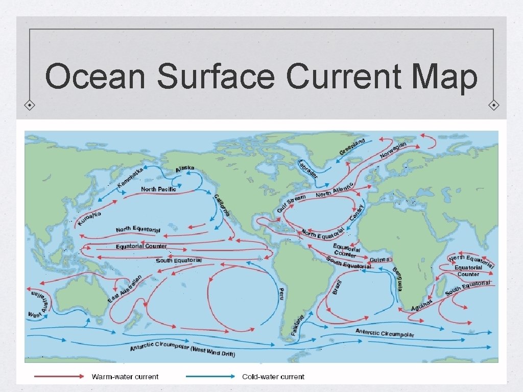 Ocean Surface Current Map 