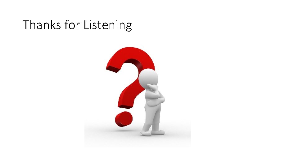 Thanks for Listening 