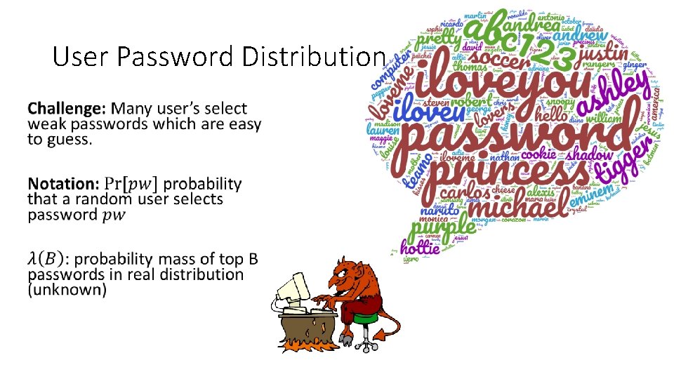 User Password Distribution 