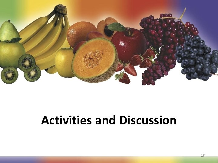 Activities and Discussion 18 