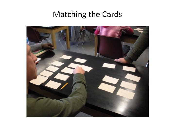 Matching the Cards 