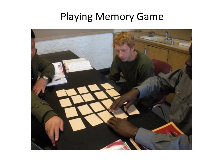 Playing Memory Game 