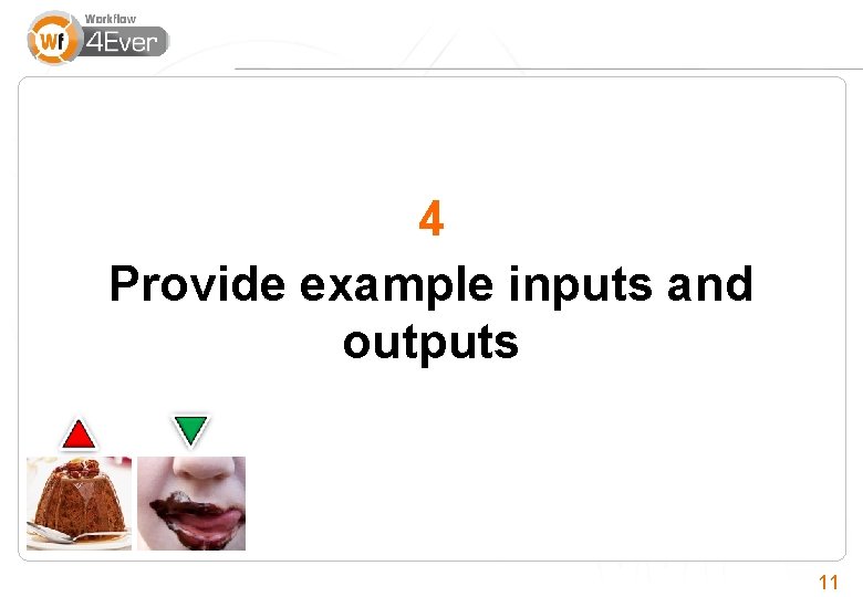 4 Provide example inputs and outputs 11 