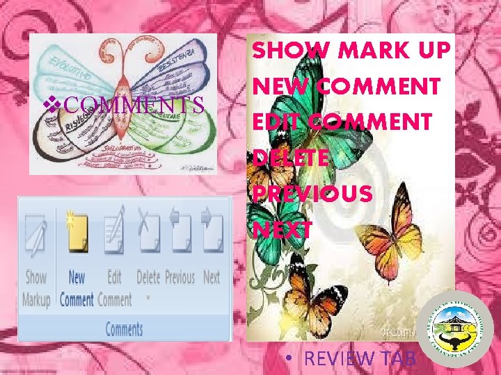 v. COMMENTS SHOW MARK UP NEW COMMENT EDIT COMMENT DELETE PREVIOUS NEXT • REVIEW