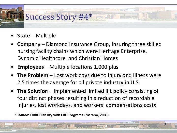 Success Story #4* • State – Multiple • Company – Diamond Insurance Group, insuring