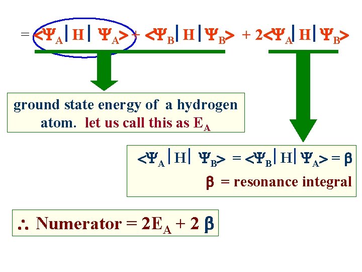 = A H A + B H B + 2 A H B ground