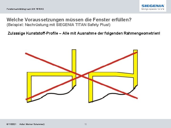 Fensternachrüstung nach DIN 18104 -2 Welche Voraussetzungen müssen die Fenster erfüllen? (Beispiel: Nachrüstung mit