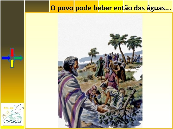 O povo pode beber então das águas. . . 