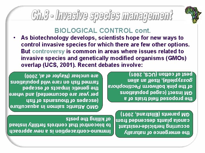 the emergence of naturally Immuno-contraception is a new approach occurring herbicide-resistant to biocontrol that