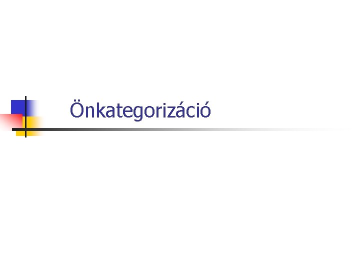 Önkategorizáció 
