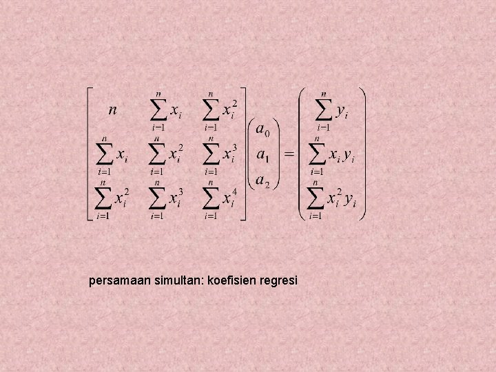 persamaan simultan: koefisien regresi 