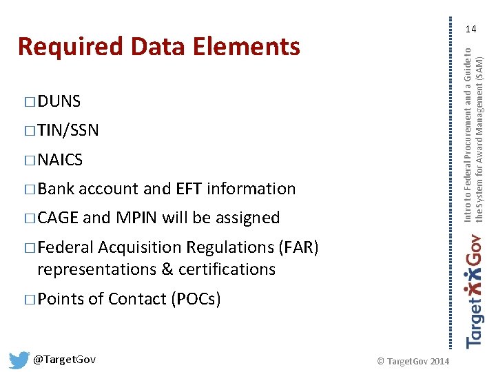 14 Intro to Federal Procurement and a Guide to the System for Award Management