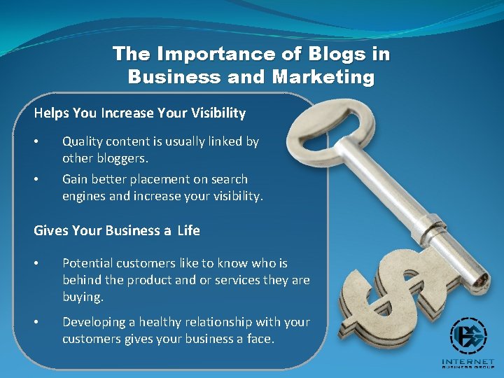 The Importance of Blogs in Business and Marketing Helps You Increase Your Visibility •