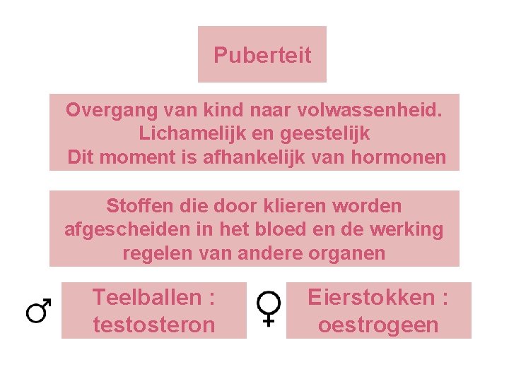 Puberteit Overgang van kind naar volwassenheid. Puberteit jongen Lichamelijk enmeisje geestelijk Puberteit Dit moment