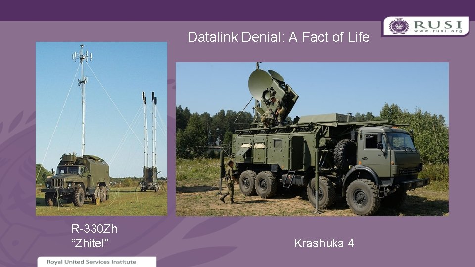 Datalink Denial: A Fact of Life R-330 Zh “Zhitel” Krashuka 4 