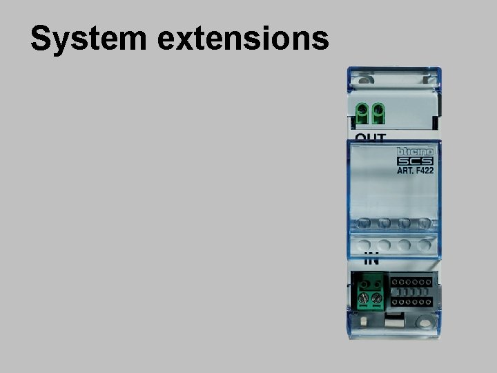 System extensions WDS DIVISION 34 
