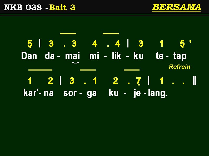 BERSAMA NKB 038 - Bait 3 5< | 3 . 3 4 . 4