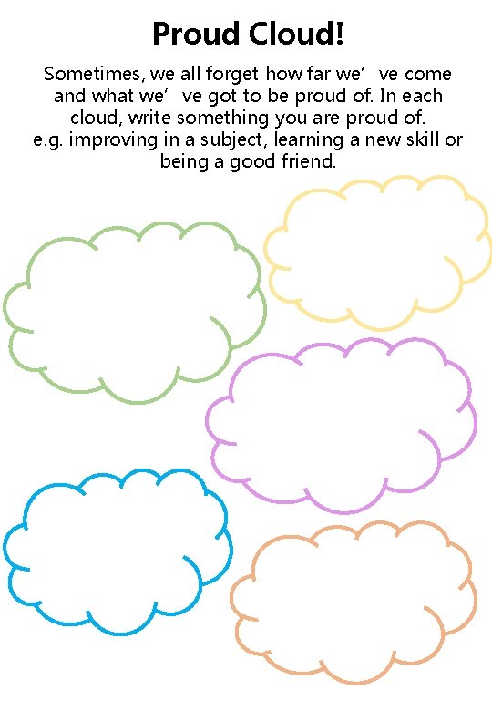 Proud Cloud! Sometimes, we all forget how far we’ve come and what we’ve got