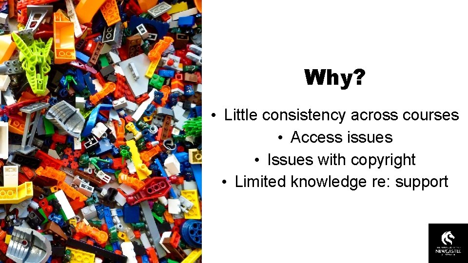 Why? Embedding resources into the curriculum with e. Reserve • Little consistency across courses