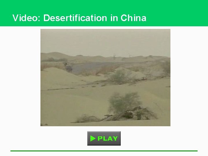 Video: Desertification in China 