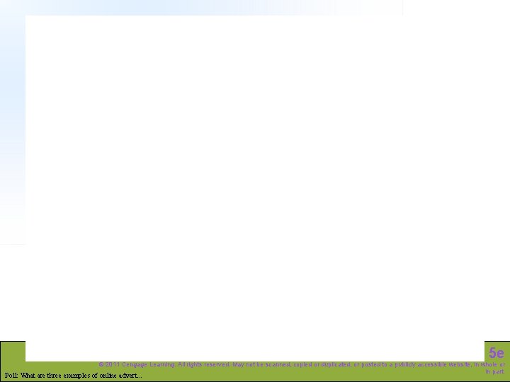 Entrepreneurship: Ideas in Action 5 e © 2011 Cengage Learning. All rights reserved. May