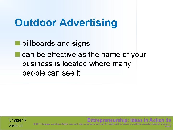Outdoor Advertising n billboards and signs n can be effective as the name of
