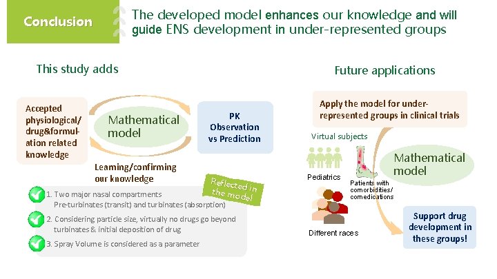 The developed model enhances our knowledge and will guide ENS development in under-represented groups