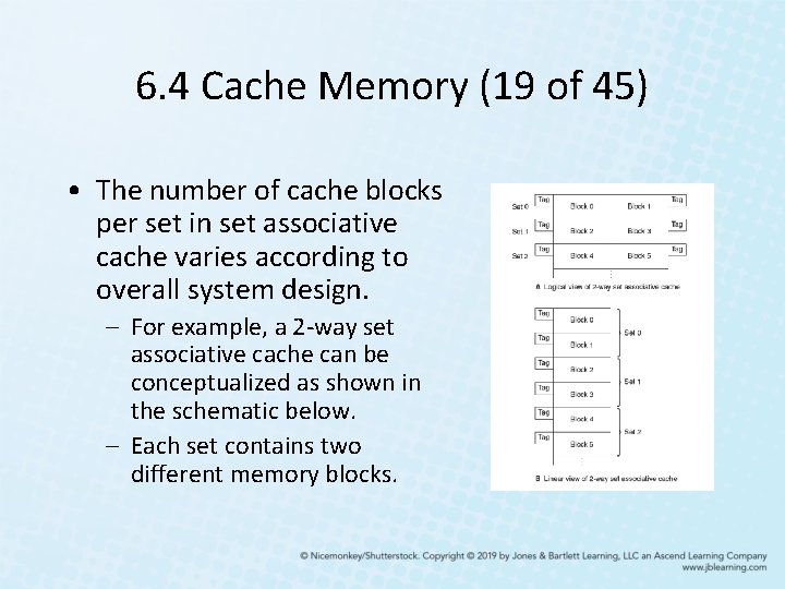 6. 4 Cache Memory (19 of 45) • The number of cache blocks per