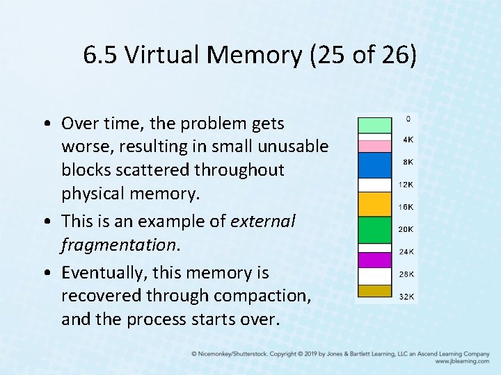 6. 5 Virtual Memory (25 of 26) • Over time, the problem gets worse,