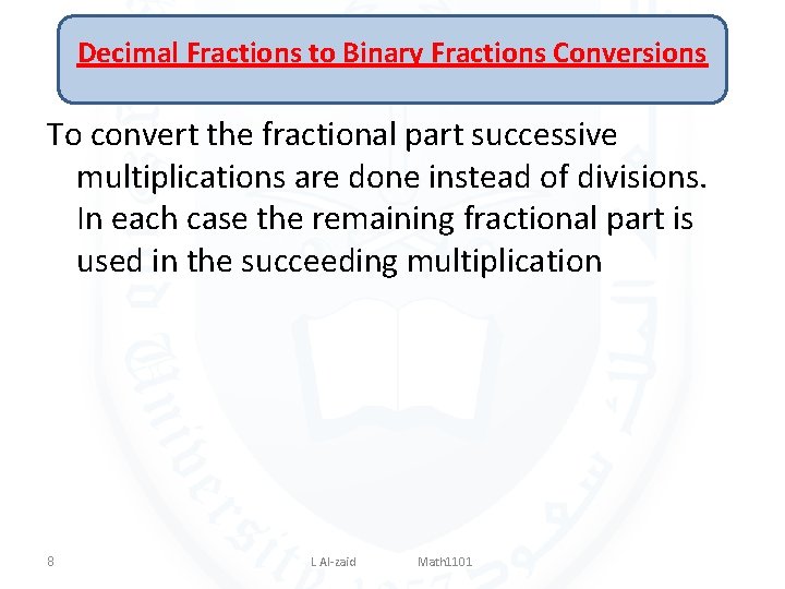 Introduction To Number Systems Binary System 1 L