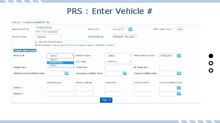 PRS : Enter Vehicle # 