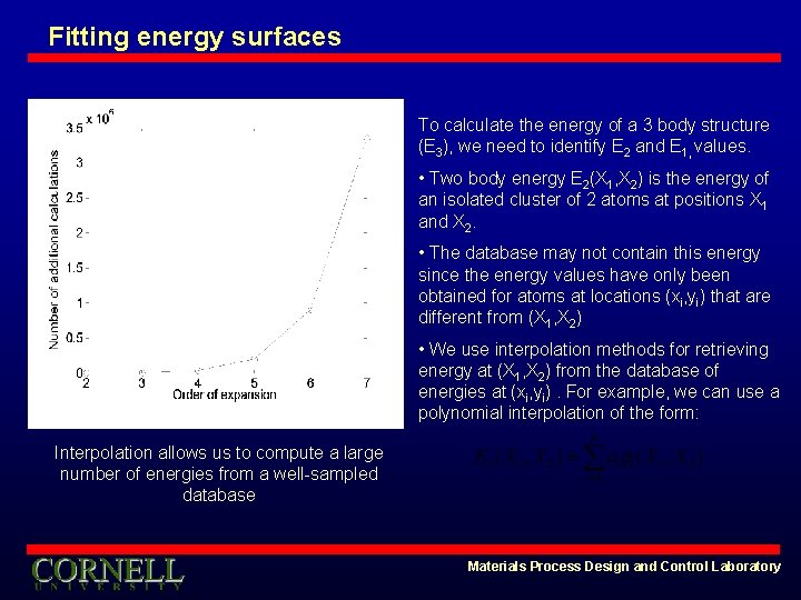 Fitting energy surfaces To calculate the energy of a 3 body structure (E 3),