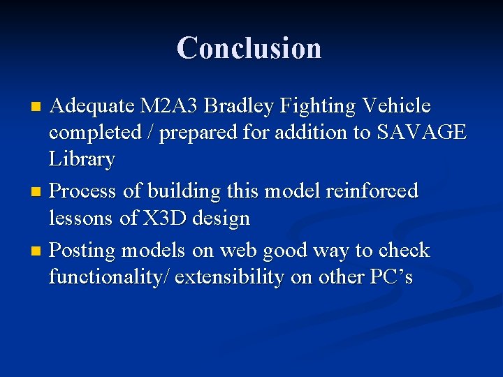 M 2 A 3 Bradley Fighting Vehicle Model