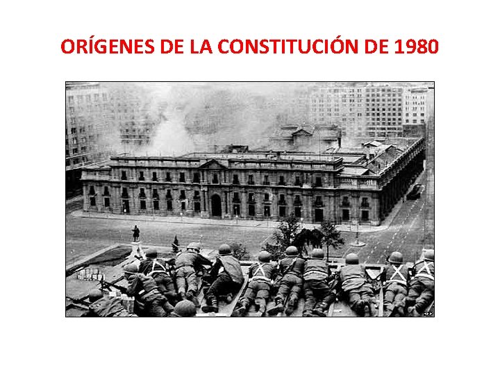 ORÍGENES DE LA CONSTITUCIÓN DE 1980 