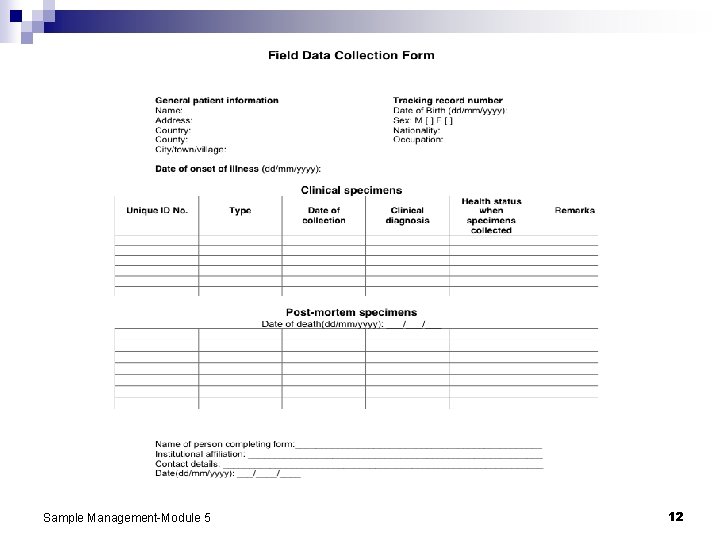 Sample Management-Module 5 12 