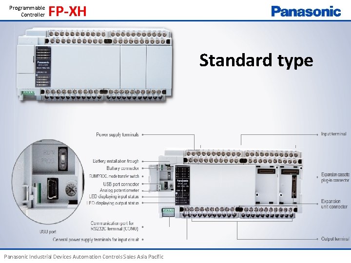 Programmable Controller FP-XH Standard type Panasonic Industrial Devices Automation Controls Sales Asia Pacific 